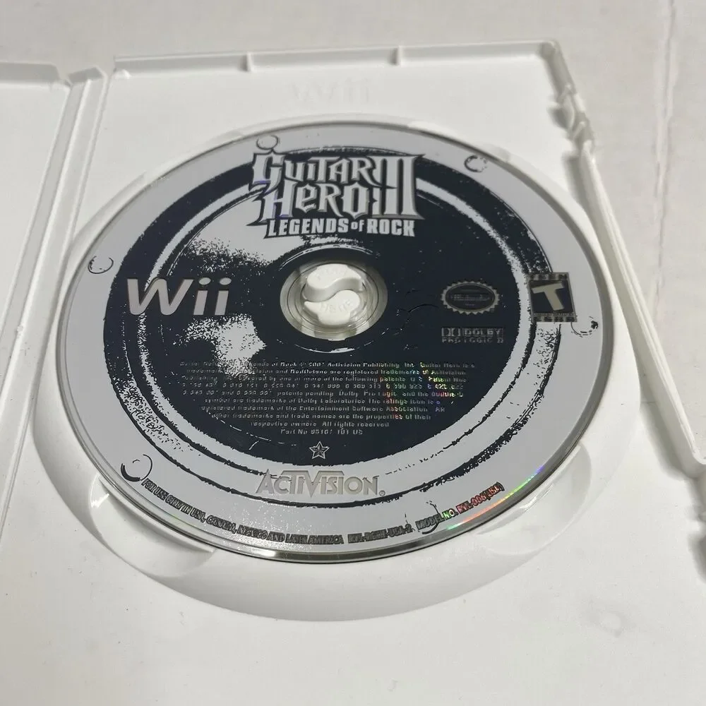Guitar Hero World Tour + III Legends of Rock Wii Lot Tested And Works